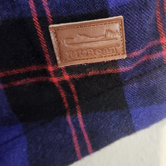 L.L. Bean Women's Scotch Plaid Flannel Zip Up Hoodie Relaxed Fit Size Large - Picture 7 of 11